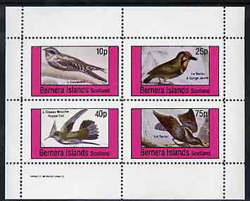 Bernera 1981 Birds #36 perf set of 4 values unmounted mint