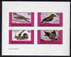 Bernera 1981 Birds #36 imperf set of 4 values unmounted mint