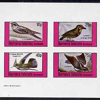 Bernera 1981 Birds #36 imperf set of 4 values unmounted mint