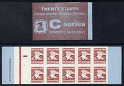 United States 1981 Eagle $4 booklet (SB111) C series containing 2 x SG 1910a panes
