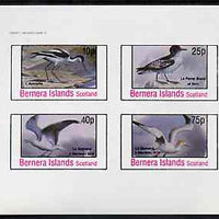 Bernera 1981 Birds #37 imperf set of 4 values unmounted mint