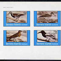 Bernera 1982 Birds #38 imperf set of 4 values unmounted mint