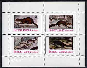 Bernera 1982 Animals (Mammals) perf set of 4 values unmounted mint