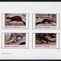 Bernera 1982 Animals (Mammals) imperf set of 4 values unmounted mint