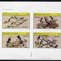 Bernera 1982 Birds #40 imperf set of 4 values unmounted mint