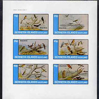 Bernera 1982 Birds #42 imperf set of 6 values unmounted mint