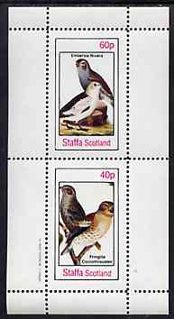 Bernera 1982 Birds #44 (Snow Bunting & Finch) perf set of 2 values unmounted mint