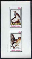Bernera 1982 Birds #44 (Snow Bunting & Finch) imperf set of 2 values unmounted mint