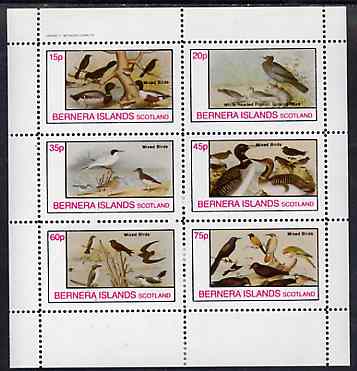 Bernera 1982 Birds #45 perf set of 6 values unmounted mint