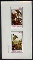 Staffa 1982 Birds #81 imperf set of 2 values unmounted mint