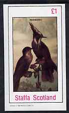 Staffa 1982 Birds #81 imperf souvenir sheet (£1 value) unmounted mint