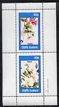Staffa 1982 Flowers #54 perf set of 2 values unmounted mint