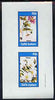 Staffa 1982 Flowers #54 imperf set of 2 values unmounted mint