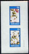 Staffa 1982 Flowers #54 imperf set of 2 values unmounted mint