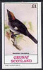 Grunay 1982 Birds #09 (Brush Finch) imperf souvenir sheet (£1 value) unmounted mint