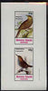 Bernera 1982 Birds #47 (Meadow Lark & Gnatwren) imperf set of 2 values unmounted mint