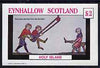 Eynhallow 1982 Medieval Life (Quintain) imperf deluxe sheet (£2 value) unmounted mint