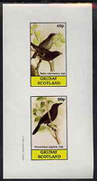 Grunay 1982 Birds #10 (Weaver Bird & Woodpecker) imperf set of 2 values unmounted mint