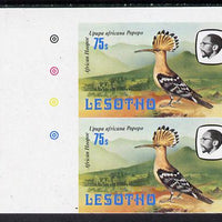 Lesotho 1981 Hoopoe 75s def in unmounted mint imperf pair* (SG 447)