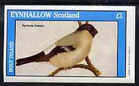 Eynhallow 1982 Birds #47 (Bullfinch) imperf souvenir sheet (£1 value) unmounted mint