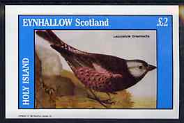 Eynhallow 1982 Birds #47 (Finch) imperf deluxe sheet (£2 value) unmounted mint