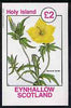 Eynhallow 1982 Flowers #31 imperf deluxe sheet (£2 value) unmounted mint