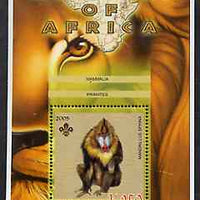 Malawi 2005 Animals of Africa - Mandrill perf m/sheet with Scout Logo, unmounted mint