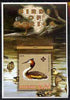 Malawi 2005 Birds of Africa - Great Crested Grebe perf m/sheet with Scout Logo and Ducks in background, unmounted mint