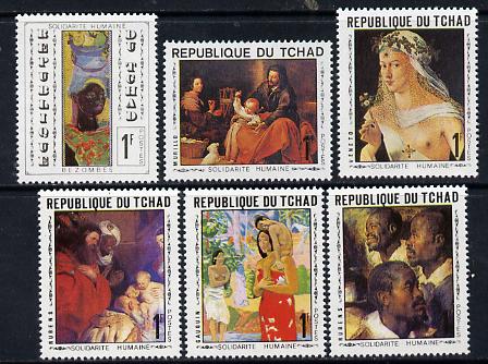 Chad 1969 World Solidarity (Paintings) set of 6 unmounted mint, SG 267-72