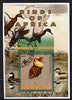 Malawi 2005 Birds of Africa - Ruff perf m/sheet with Scout Logo and Ducks in background, fine cto used