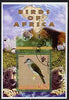 Malawi 2005 Birds of Africa - Cuckoo Roller perf m/sheet with Scout Logo and Big cats in background, fine cto used
