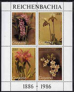 Guyana 1985-89 Orchids Series 2 Plate 46, 55, 57 & 81 (Sanders' Reichenbachia) perf m/sheet unmounted mint SG MS 2275d
