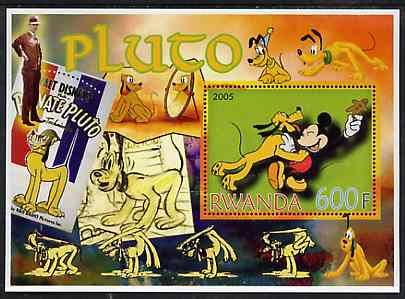 Rwanda 2005 Disney's Pluto perf m/sheet unmounted mint