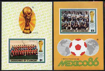 St Vincent - Grenadines 1986 World Cup Football the set of two m/sheets unmounted mint SG MS 476