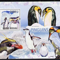 Guinea - Bissau 2009 Penguins perf s/sheet unmounted mint