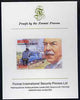 St Vincent - Bequia 1986 Locomotives & Engineers (Leaders of the World) $2.50 (Sir Nigel Gresley & Mallard) imperf proof mounted on Format International proof card