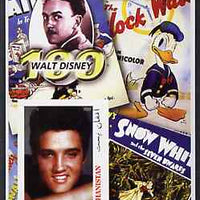 Afghanistan 2003 Walt Disney & Elvis #1 imperf souvenir sheet unmounted mint