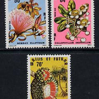 Wallis & Futuna 1979 Flowering & Fruiting Trees set of 3 unmounted mint, SG 319-21