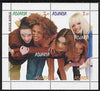 Adjaria 1998 Spice Girls composite perf sheetlet containing complete set of 6 values unmounted mint