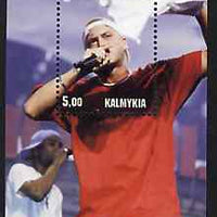 Kalmikia Republic 2001 Eminem perf souvenir sheet unmounted mint