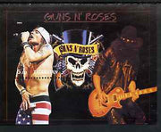 Tatarstan Republic 2001 Guns 'n' Roses perf souvenir sheet unmounted mint