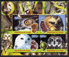 Congo 2005 Owls & Minerals imperf sheetlet containing 4 values (each with Scout Logo) unmounted mint