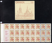 Canada 1983 Parliamentary Library $8 booklet complete containing pane SG 1032bb (Library on cover) SG SB92