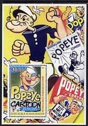 South Ossetia Republic 2003 Europa (Movie Posters) - Popeye perf souvenir sheet unmounted mint