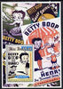 South Ossetia Republic 2003 Europa (Movie Posters) - Betty Boop perf souvenir sheet unmounted mint