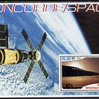 Congo 2002 Concorde & Space perf s/sheet unmounted mint