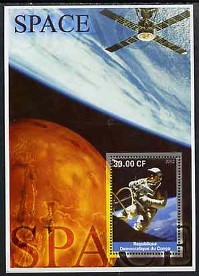Congo 2002 Space perf s/sheet #02 unmounted mint