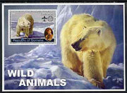 Somalia 2002 Wild Animals #02 (Polar Bears) perf s/sheet (also showing Baden Powell and Scout & Guide Logos) unmounted mint
