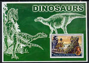 Somalia 2002 Dinosaurs perf s/sheet #1 (also showing Baden Powell and Scout & Guide Logos) unmounted mint