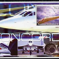 Congo 2002 Concorde perf s/sheet #02 unmounted mint